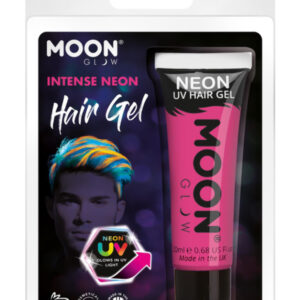 Moon Glow Intense Neon UV Hair Gel, Intense Pink