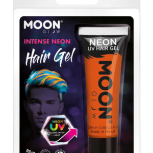 Moon Glow Intense Neon UV Hair Gel, Intense Orange