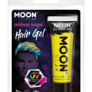 Moon Glow Intense Neon UV Hair Gel, Intense Yellow