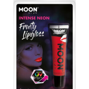 Moon Glow Intense Neon UV Fruity Lipgloss, Red