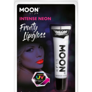 Moon Glow Intense Neon UV Fruity Lipgloss, White