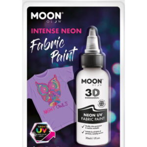 Moon Glow - Neon UV Intense Fabric Paint, White