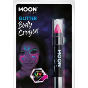 Moon Glow - Neon UV Glitter Body Crayons, Magenta