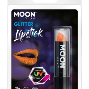 Moon Glow - Neon UV Glitter Lipstick, Orange