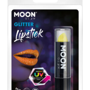 Moon Glow - Neon UV Glitter Lipstick, Yellow