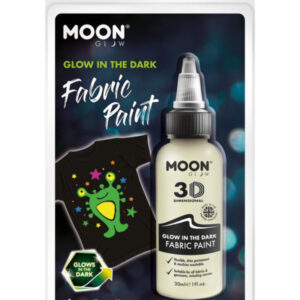 Moon Glow - Glow in the Dark Fabric Paint, Invisib