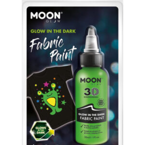 Moon Glow - Glow in the Dark Fabric Paint, Green