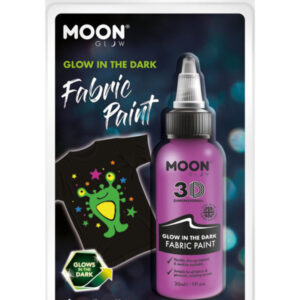Moon Glow - Glow in the Dark Fabric Paint, Purple