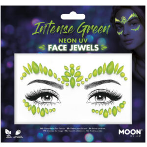 Moon Glow Face Jewels, Intense Green