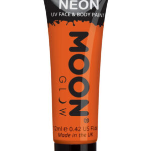 Moon Glow Intense Neon UV Face Paint, Intense Oran