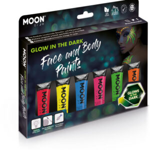 Moon Glow - Glow in the Dark Face Paint, Assorted