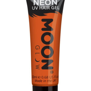 Moon Glow Intense Neon UV Hair Gel, Intense Orange