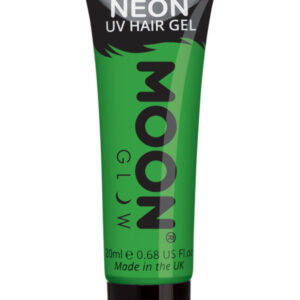 Moon Glow Intense Neon UV Hair Gel, Intense Green