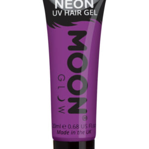 Moon Glow Intense Neon UV Hair Gel, Intense Purple