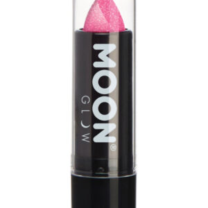 Moon Glow - Neon UV Glitter Lipstick, Hot Pink