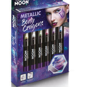 Cosmic Moon Metallic Body Crayons, Assorted