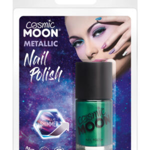 Cosmic Moon Metallic Nail Polish, Green