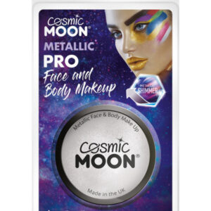 Cosmic Moon Metallic Pro Face Paint Cake Pots, Sil