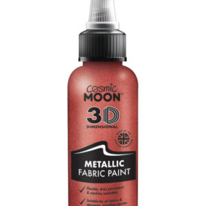 Cosmic Moon Metallic Fabric Paint, Red