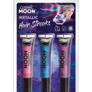 Cosmic Moon Metallic Hair Streaks,