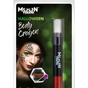 Moon Terror Halloween Body Crayons, White