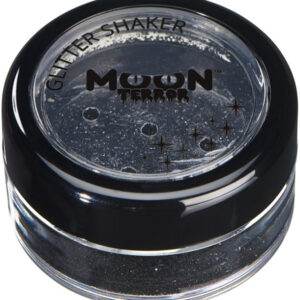 Moon Terror Halloween Glitter Shakers, Black