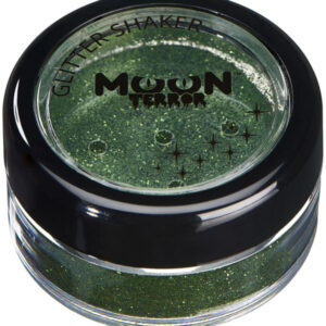 Moon Terror Halloween Glitter Shakers, Green