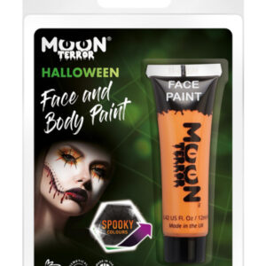 Moon Terror Halloween Face & Body Paint, Orange
